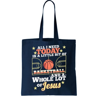 Basketball And Jesus - Funny Christian Basketballer Bag