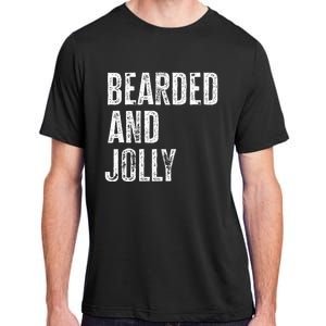 Bearded And Jolly Santa Christmas Gift Adult ChromaSoft Performance T-Shirt