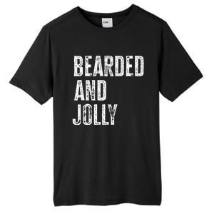 Bearded And Jolly Santa Christmas Gift Tall Fusion ChromaSoft Performance T-Shirt