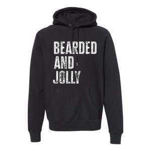 Bearded And Jolly Santa Christmas Gift Premium Hoodie