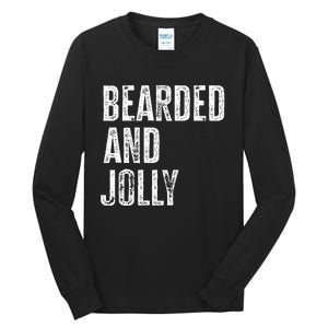 Bearded And Jolly Santa Christmas Gift Tall Long Sleeve T-Shirt