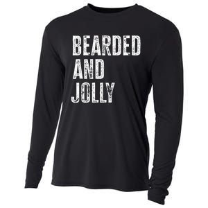 Bearded And Jolly Santa Christmas Gift Cooling Performance Long Sleeve Crew