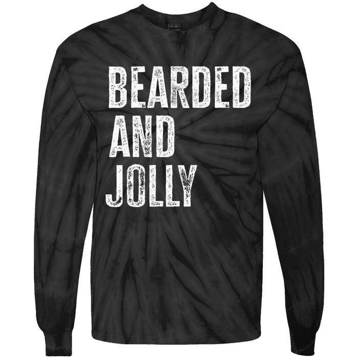 Bearded And Jolly Santa Christmas Gift Tie-Dye Long Sleeve Shirt