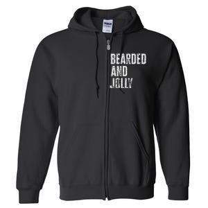 Bearded And Jolly Santa Christmas Gift Full Zip Hoodie