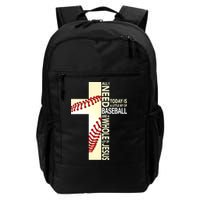 Baseball And Jesus All I Need Today Is A Little Bit Backpack