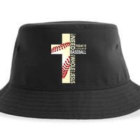 Baseball And Jesus All I Need Today Is A Little Bit Sustainable Bucket Hat