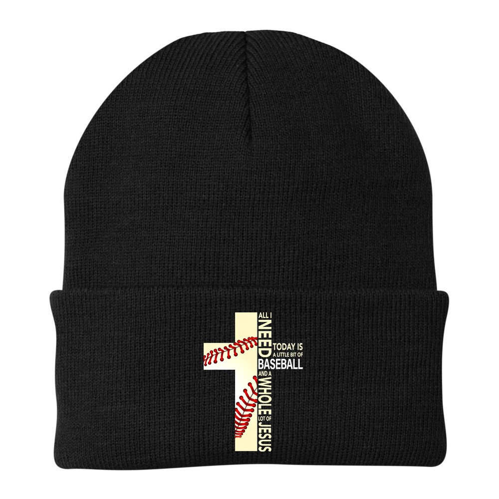 Baseball And Jesus All I Need Today Is A Little Bit Beanie