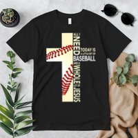 Baseball And Jesus All I Need Today Is A Little Bit Premium T-Shirt