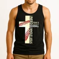 Baseball And Jesus All I Need Today Is A Little Bit Tank Top