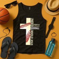 Baseball And Jesus All I Need Today Is A Little Bit Tank Top