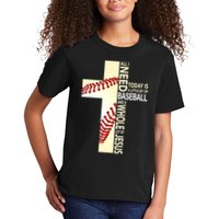 Baseball And Jesus All I Need Today Is A Little Bit Kids T-Shirt