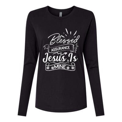 Blessed Assurance Jesus Is Mine Graphic For Women And Womens Cotton Relaxed Long Sleeve T-Shirt