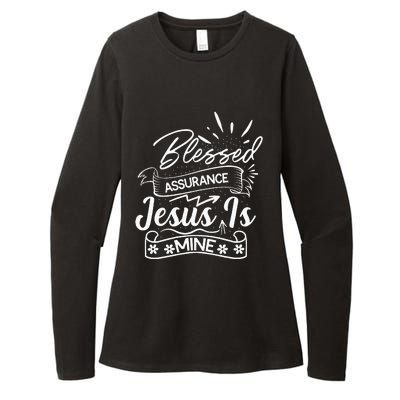 Blessed Assurance Jesus Is Mine Graphic For Women And Womens CVC Long Sleeve Shirt