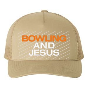 Bowling And Jesus Christian Yupoong Adult 5-Panel Trucker Hat