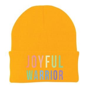 Be A Joyful Warrior For Kamala Harris Tim Walz 2024 Knit Cap Winter Beanie