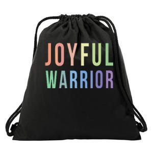 Be A Joyful Warrior For Kamala Harris Tim Walz 2024 Drawstring Bag