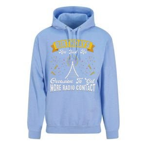 Birthdays Are Just An Occasion To Get More Ham Radio Contact Unisex Surf Hoodie