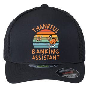 Banking Assistant Job Funny Thanksgiving Gift Flexfit Unipanel Trucker Cap