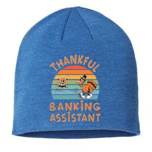 Banking Assistant Job Funny Thanksgiving Gift Sustainable Beanie