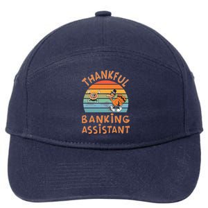 Banking Assistant Job Funny Thanksgiving Gift 7-Panel Snapback Hat