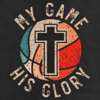 Basketball And Jesus Christ Christian Believer Hooper 7 Panel Mesh Trucker Snapback Hat