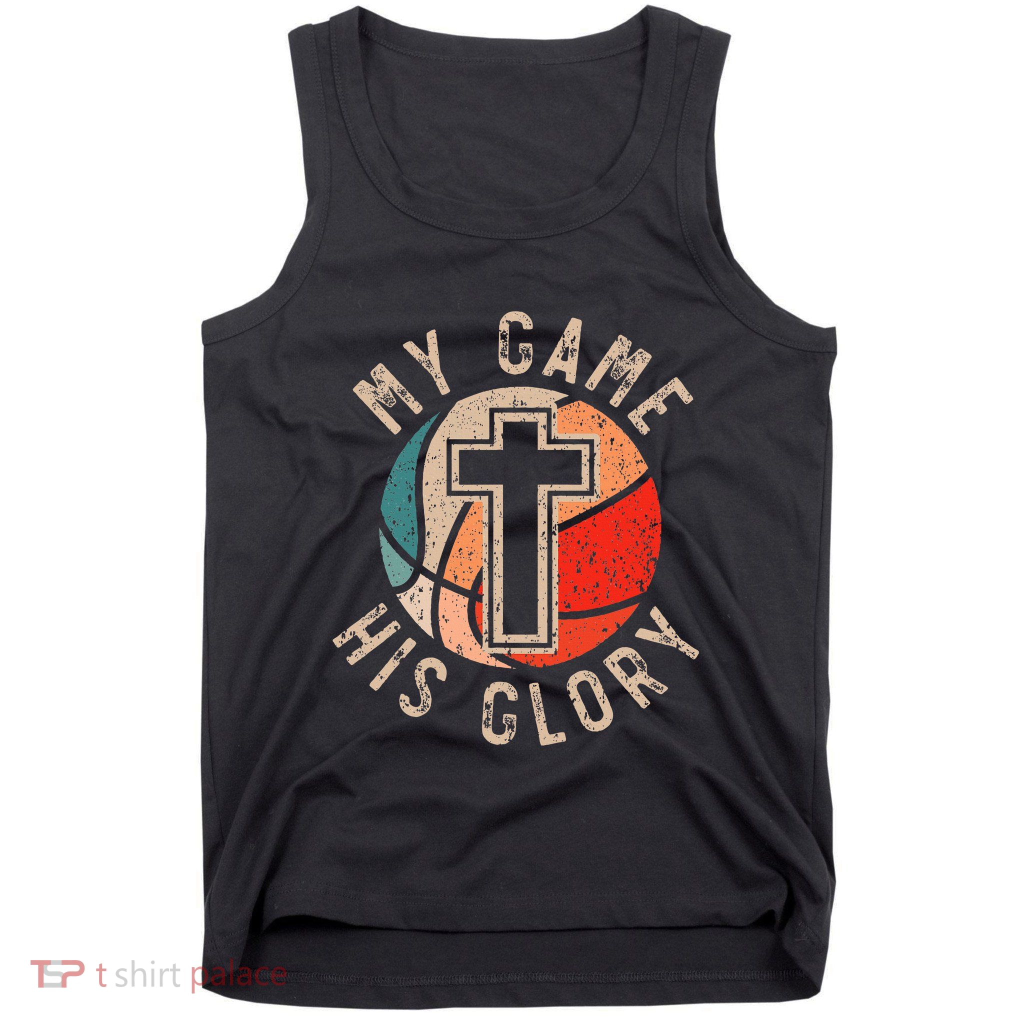 Basketball And Jesus Christ Christian Believer Hooper Tank Top