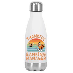 Banking Ager Job Funny Thanksgiving Funny Gift Stainless Steel Insulated Water Bottle