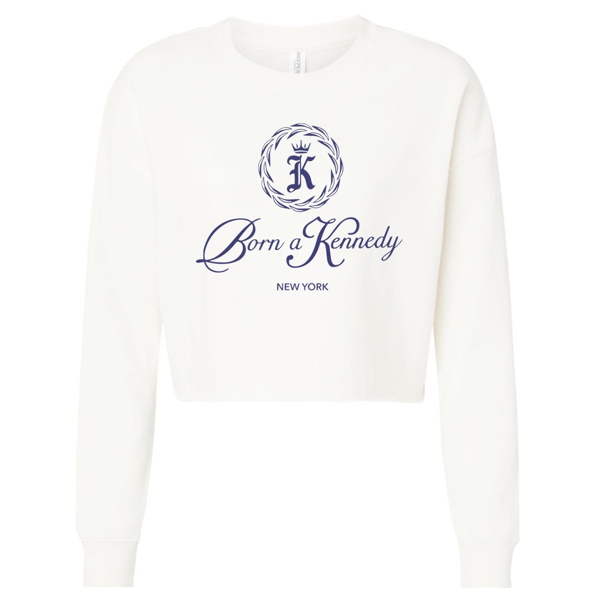 Born A Kennedy New York Cropped Pullover Crew