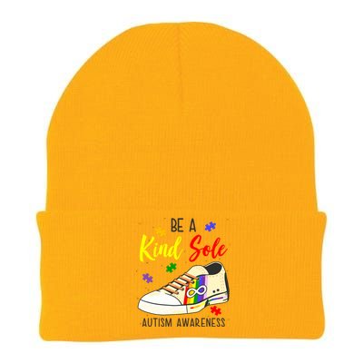 Be A Kind Sole Autism Awareness Puzzle Shoe Knit Cap Winter Beanie