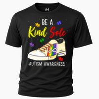 Be A Kind Sole Autism Awareness Puzzle Shoe Cooling Performance Crew T-Shirt