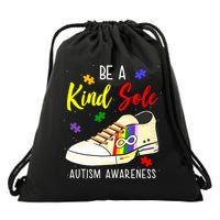 Be A Kind Sole Autism Awareness Puzzle Shoe Drawstring Bag
