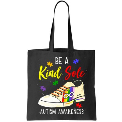 Be A Kind Sole Autism Awareness Puzzle Shoe Bag