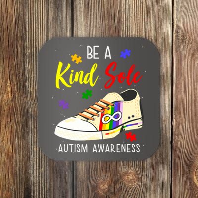 Be A Kind Sole Autism Awareness Puzzle Shoe Coaster