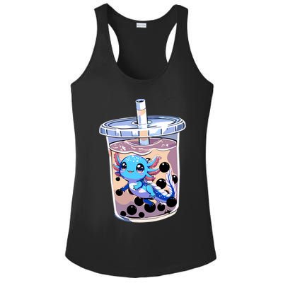 Boba Axolotl Kawaii Axolotl Bubble Tea Boba Ladies PosiCharge Competitor Racerback Tank