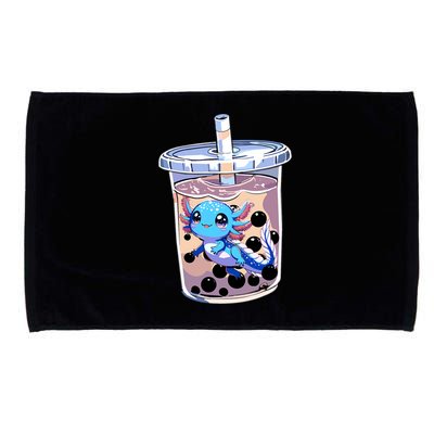 Boba Axolotl Kawaii Axolotl Bubble Tea Boba Microfiber Hand Towel