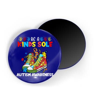 Be A Kind Sole Autism Awareness Support Puzzle Shoes Be Kind Gift Magnet