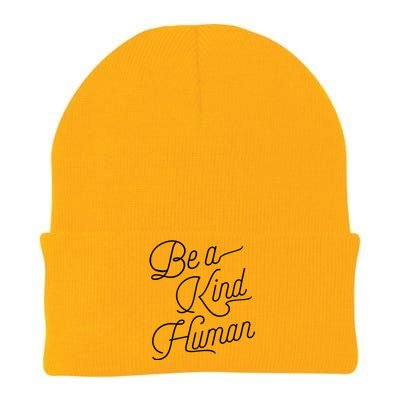 Be A Kind Hu Decent Awesome Person Designs Gift Knit Cap Winter Beanie