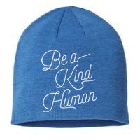 Be A Kind Hu Decent Awesome Person Designs Gift Sustainable Beanie