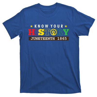 Black American Know Your History 1865 June Freedom Gift T-Shirt