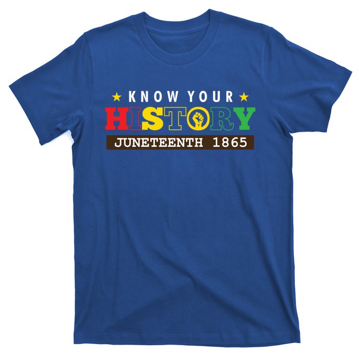 Black American Know Your History 1865 June Freedom Gift T-Shirt