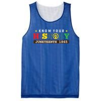 Black American Know Your History 1865 June Freedom Gift Mesh Reversible Basketball Jersey Tank