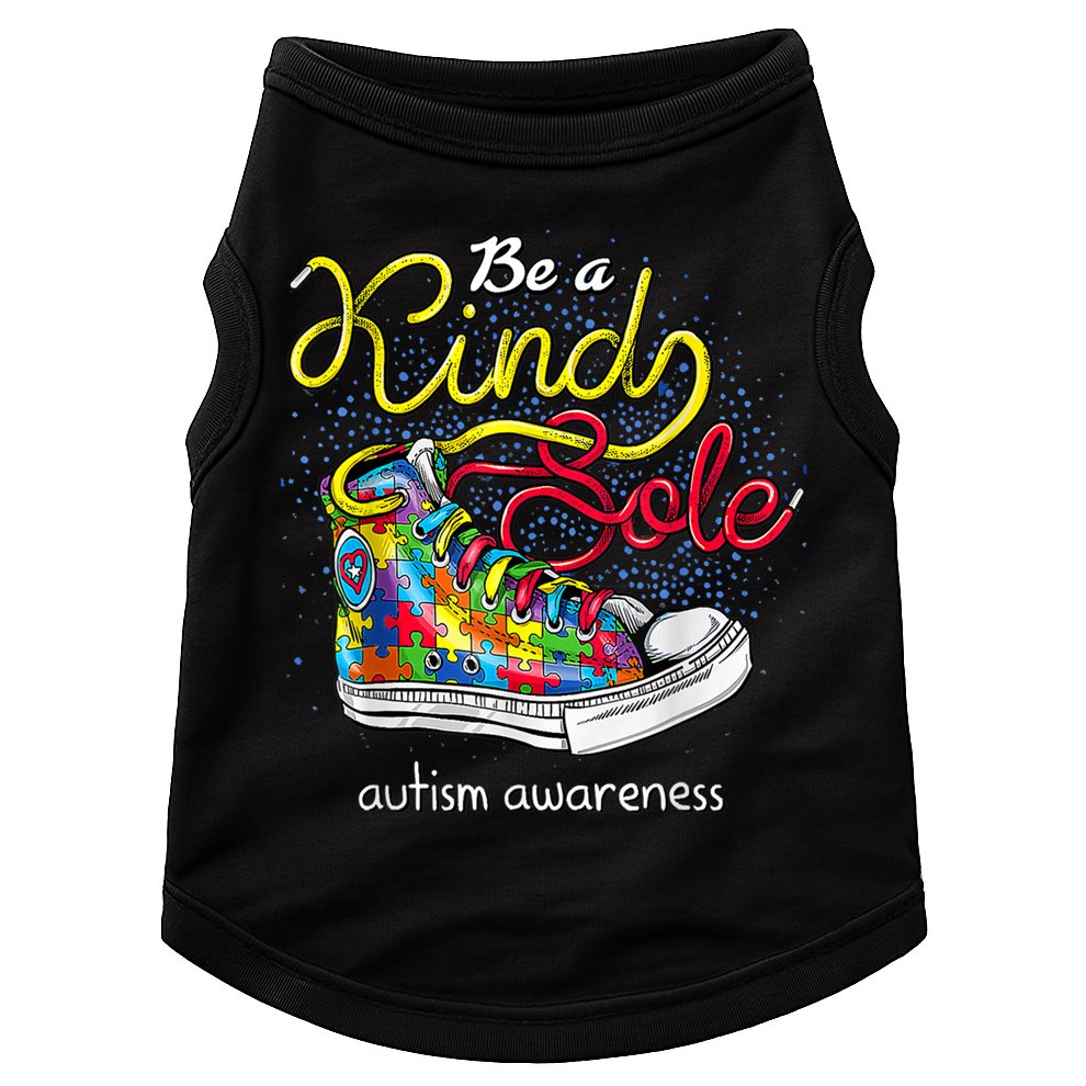 Be A Kind Sole Autism Awareness Puzzle Shoes Be Kind Cool Gift Doggie Tank