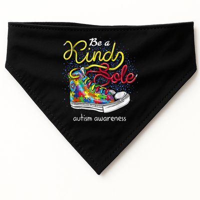 Be A Kind Sole Autism Awareness Puzzle Shoes Be Kind Cool Gift USA-Made Doggie Bandana