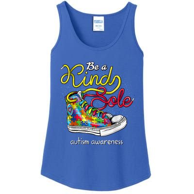 Be A Kind Sole Autism Awareness Puzzle Shoes Be Kind Cool Gift Ladies Essential Tank