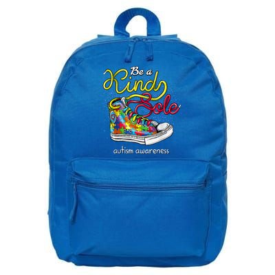 Be A Kind Sole Autism Awareness Puzzle Shoes Be Kind Cool Gift 16 in Basic Backpack