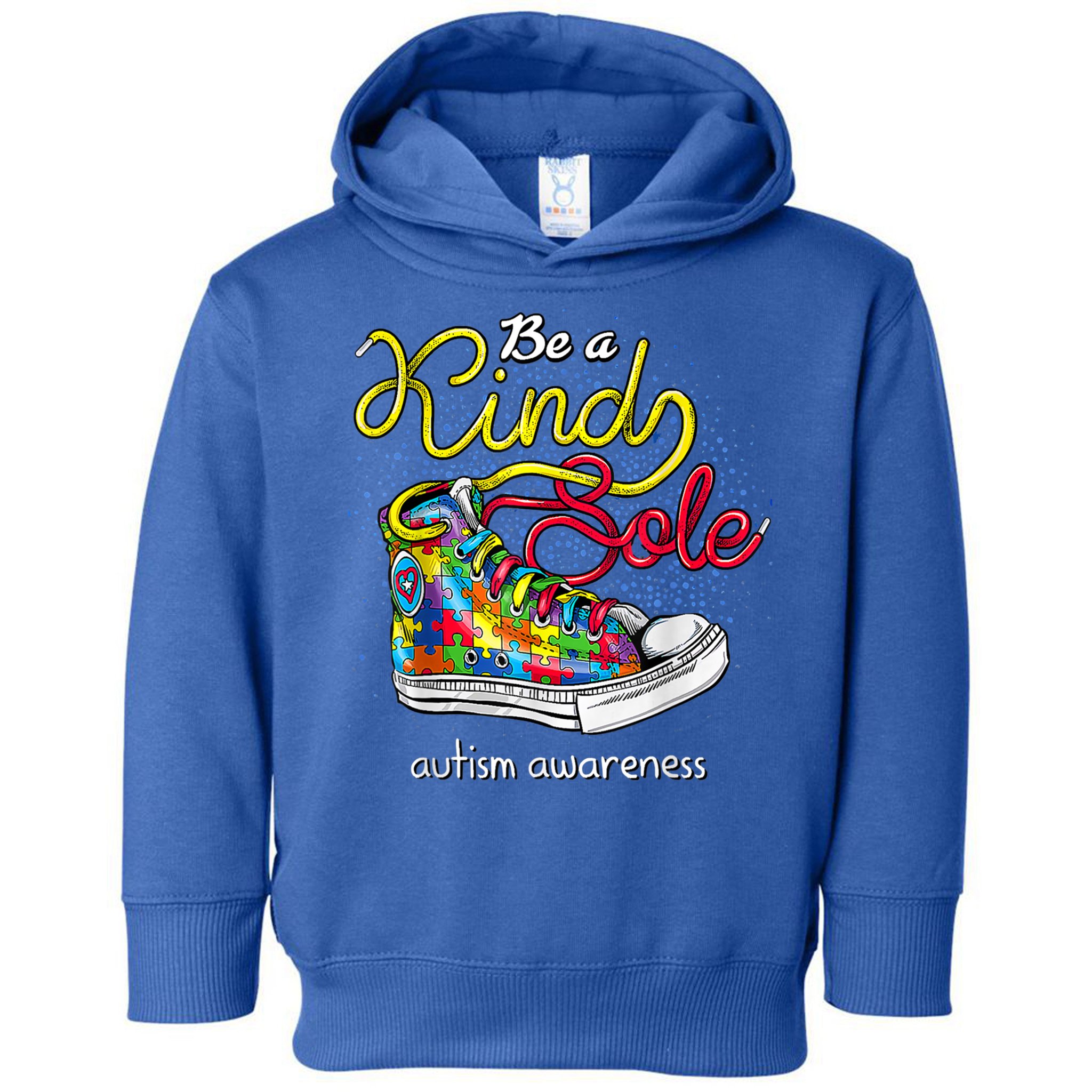 Be A Kind Sole Autism Awareness Puzzle Shoes Be Kind Cool Gift Toddler Hoodie