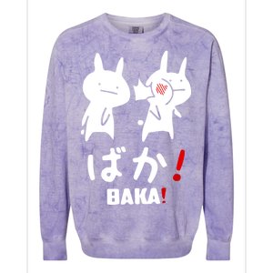 Baka Cute Anime Japanese Word Colorblast Crewneck Sweatshirt