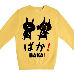 Baka Cute Anime Japanese Word Premium Crewneck Sweatshirt