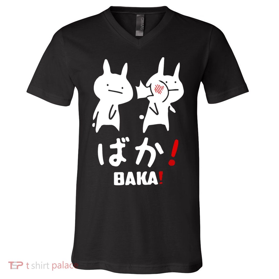 Baka Cute Anime Japanese Word V-Neck T-Shirt