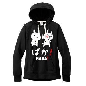 Baka Cute Anime Japanese Word Women's Fleece Hoodie